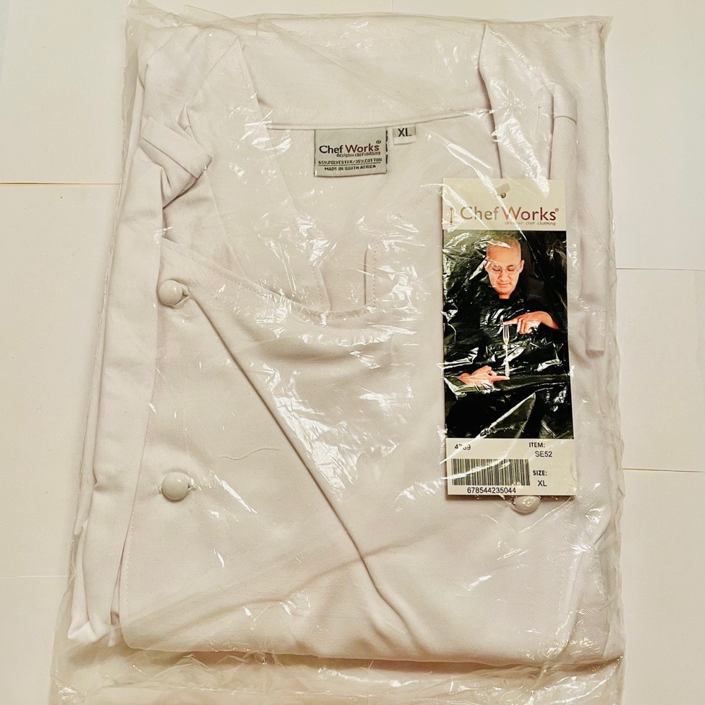CHEF WORKS MONZA EXECUTIVE CHEF COAT SIZE XL